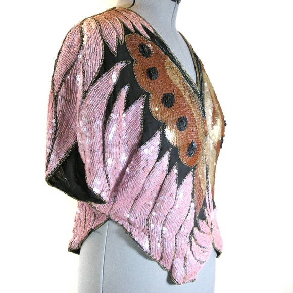 Vintage Swee Lo butterfly top - Picture 3 of 8